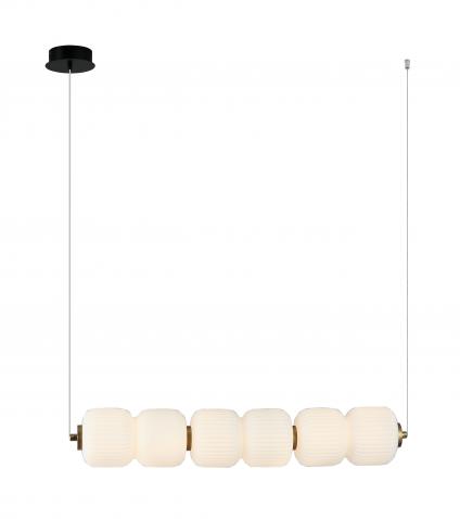 Люстра MDM-8326/3 W BK черный 18W LED 3000K d575 h1100, HAO24